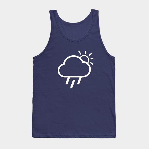 Minimal rain cloud weather Tank Top by happinessinatee